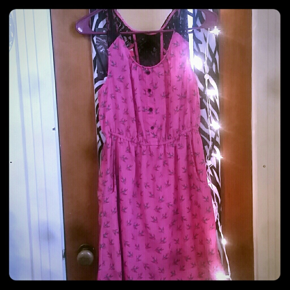 Pink short dress